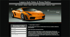 Desktop Screenshot of legacycarsales.com